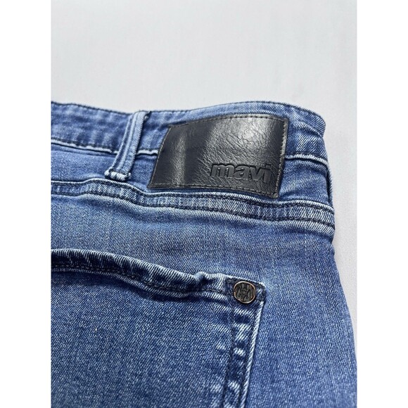 Mavi Max Relaxed Wide Leg Denim Jeans Men's W38 L31 Blue Mid Wash - Picture 6 of 11